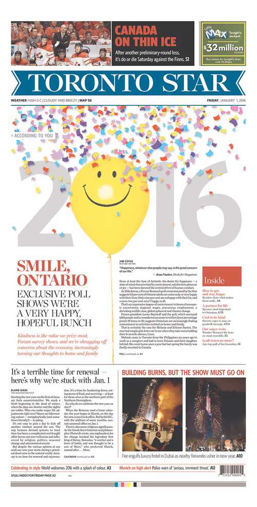 Smile Ontario exclusive poll shows we're a very happy, hopeful bunch